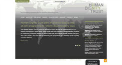 Desktop Screenshot of humandignitytrust.org