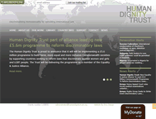 Tablet Screenshot of humandignitytrust.org